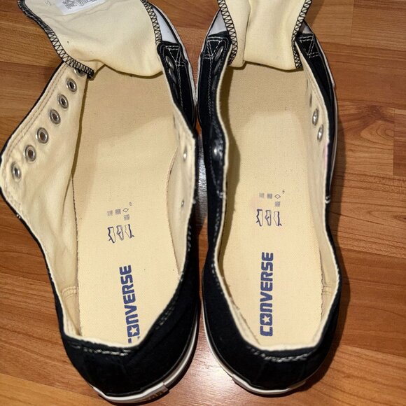 Converse All Star Unisex Black White Sanitized Canvas Sneakers Mens 11 Womens 13 - Picture 5 of 12